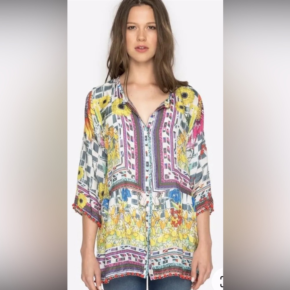 Johnny Was 'Theda' Tunic M